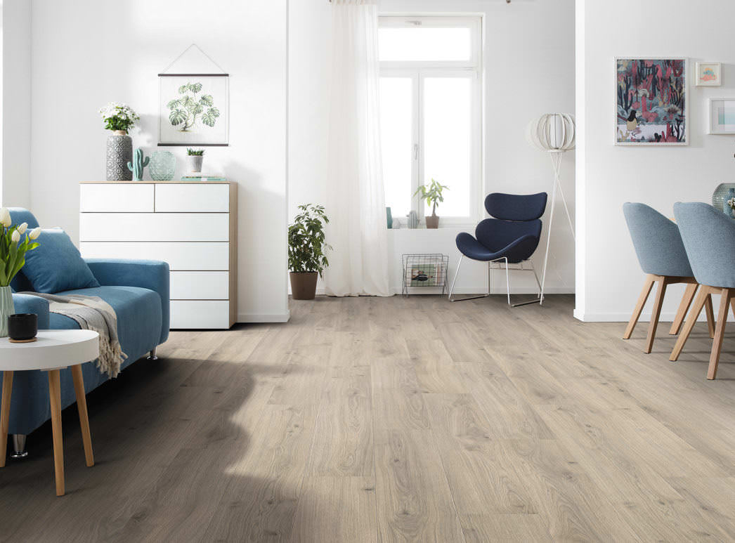 HARO Laminatgulv Plank Eg Emilia fløjlsgrå