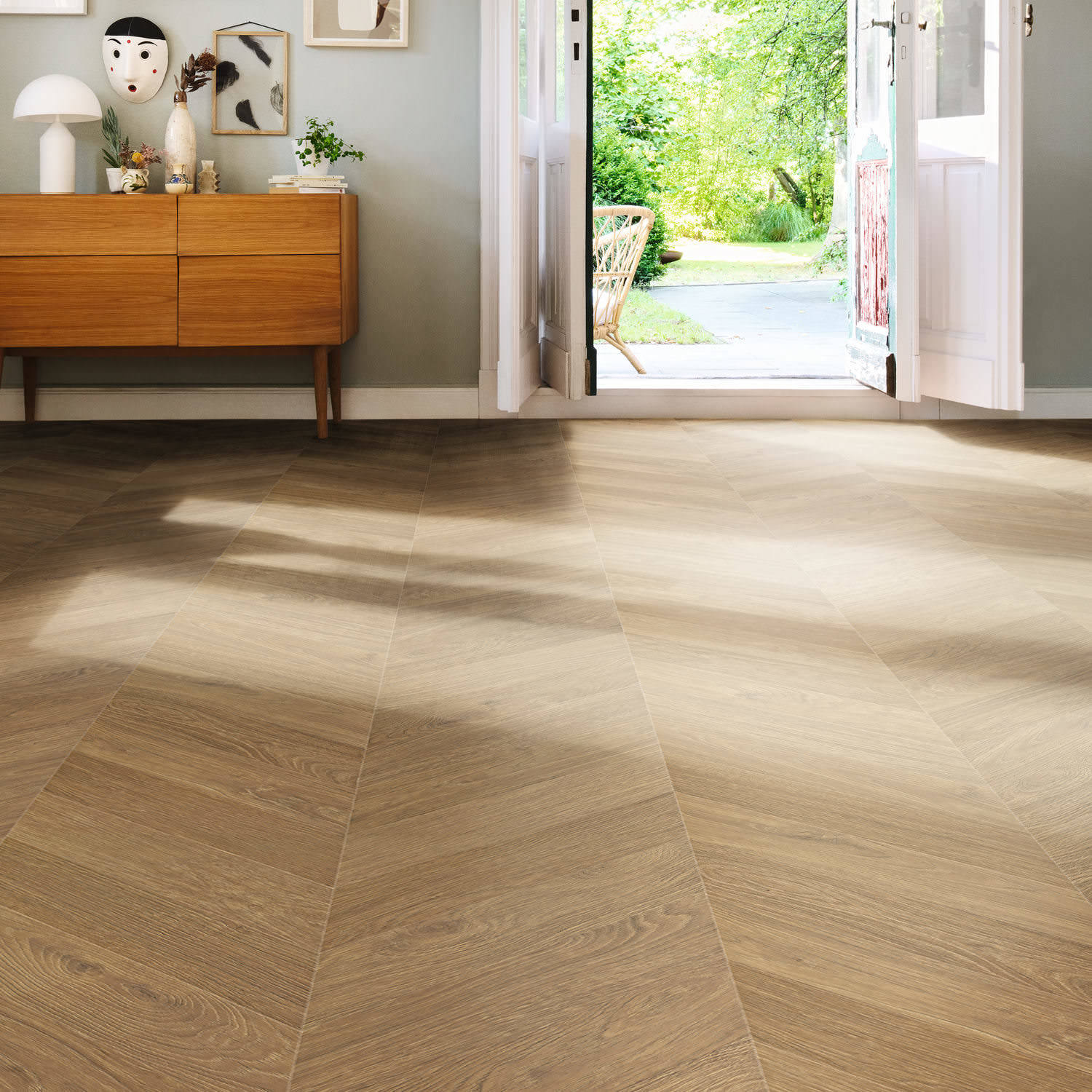 HARO Laminatgulv Chevron Eg Natur