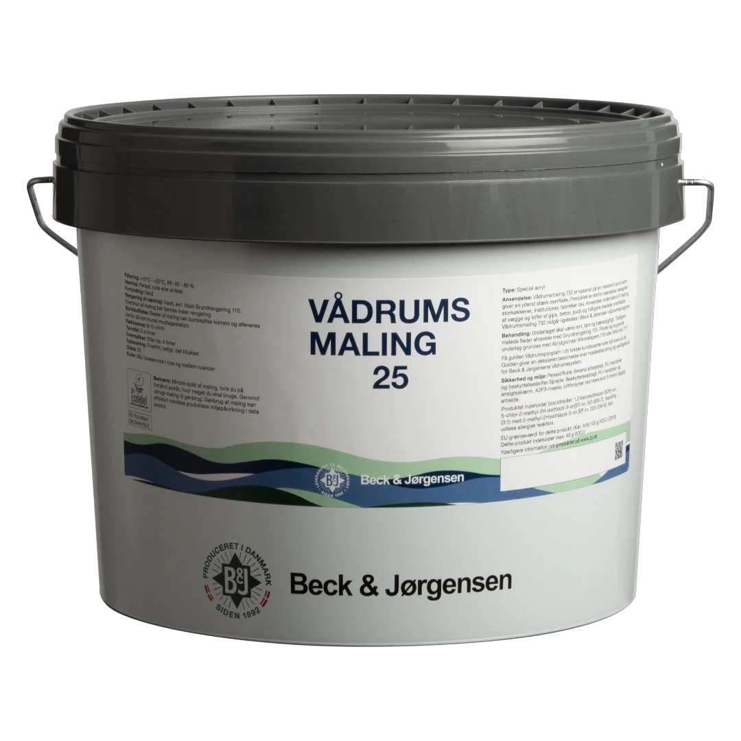 B&J 739 Vådrumsmaling, Glans 25