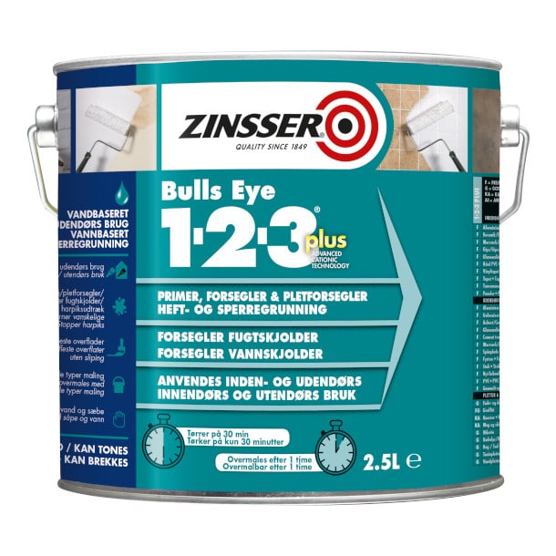 Zinsser Bulls Eye 1-2-3 Plus, Grunder
